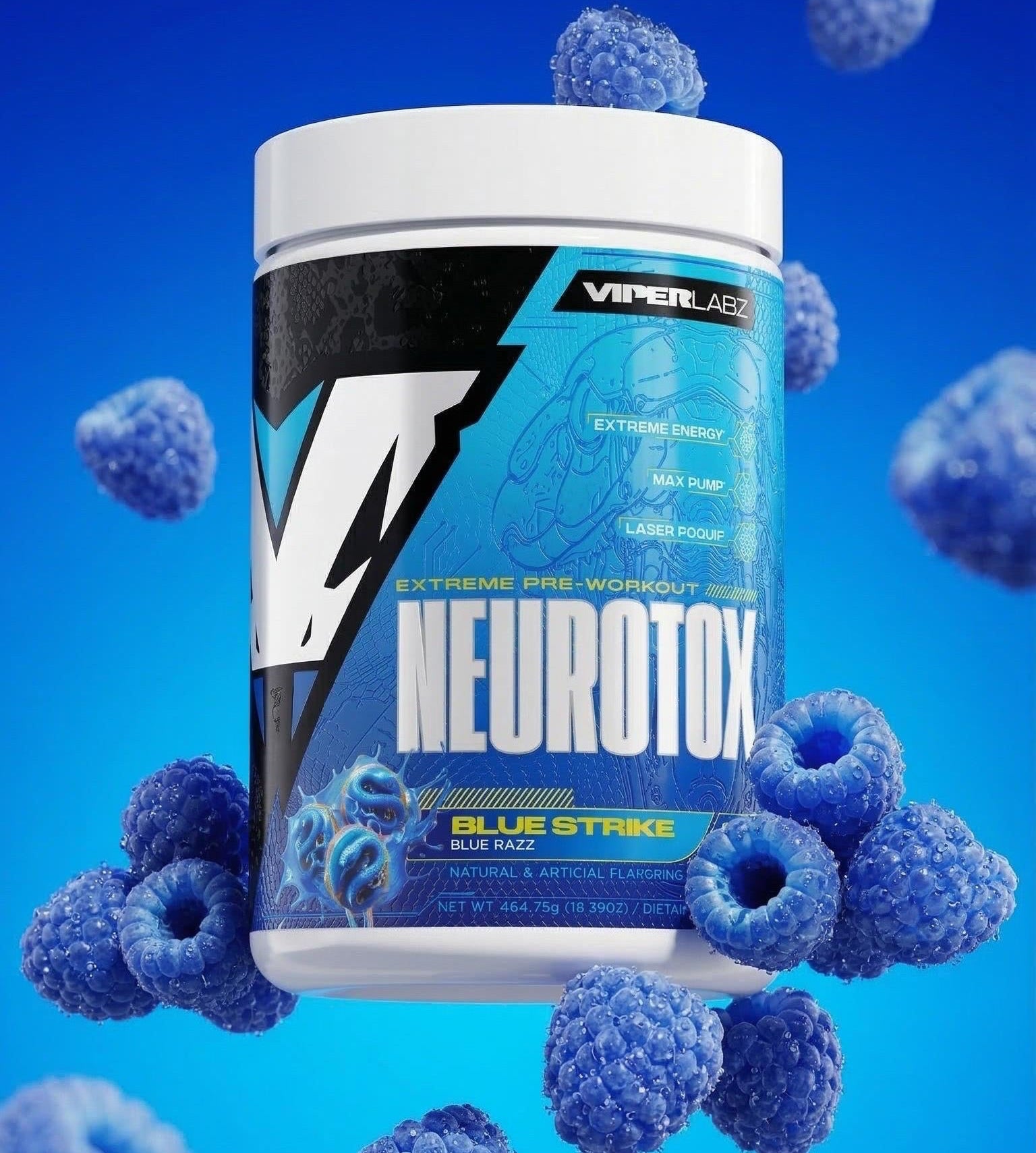 NEUROTOX –  PRE-WORKOUT (BLUE STRIKE – BLUE RAZZ)