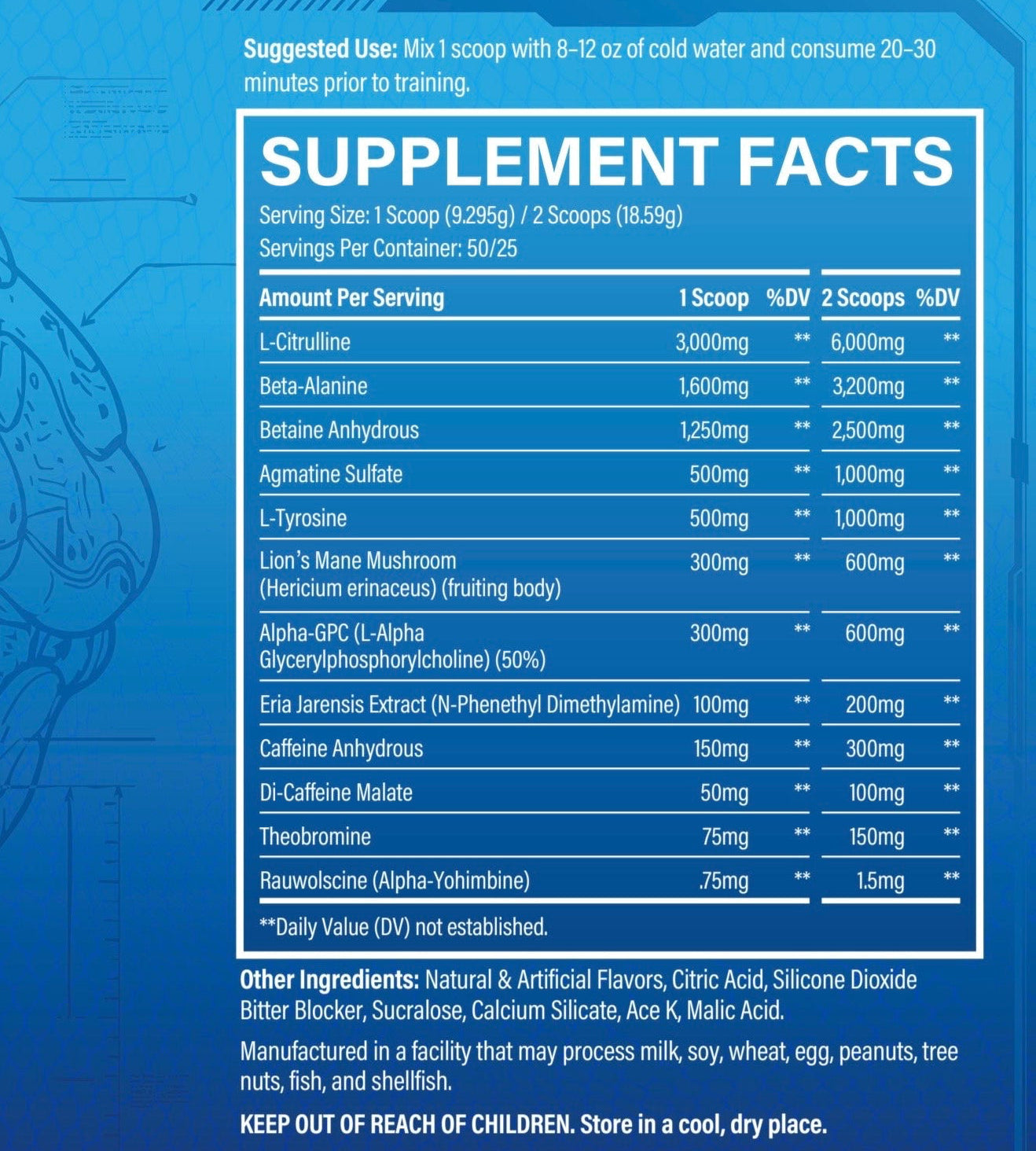 NEUROTOX –  PRE-WORKOUT (BLUE STRIKE – BLUE RAZZ)