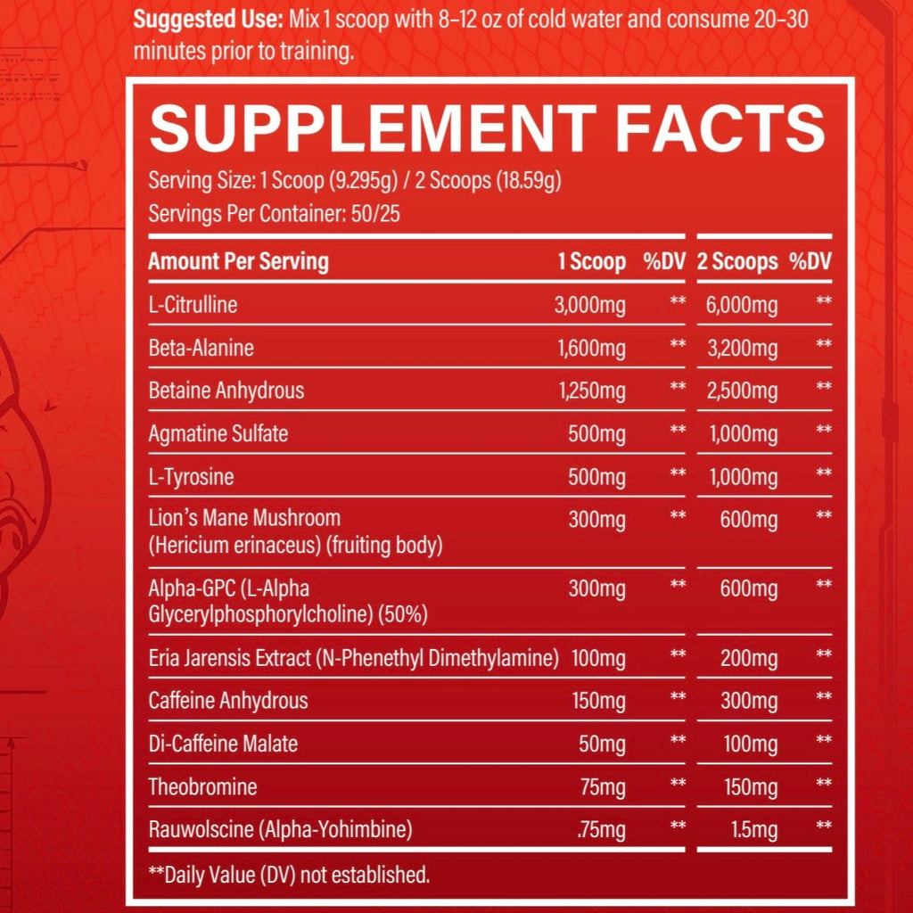 NEUROTOX – PRE-WORKOUT (VENOM POP – STRAWBERRY BUBBLEGUM)